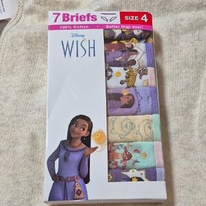 Disney WISH Children's size 4 Underwear - New